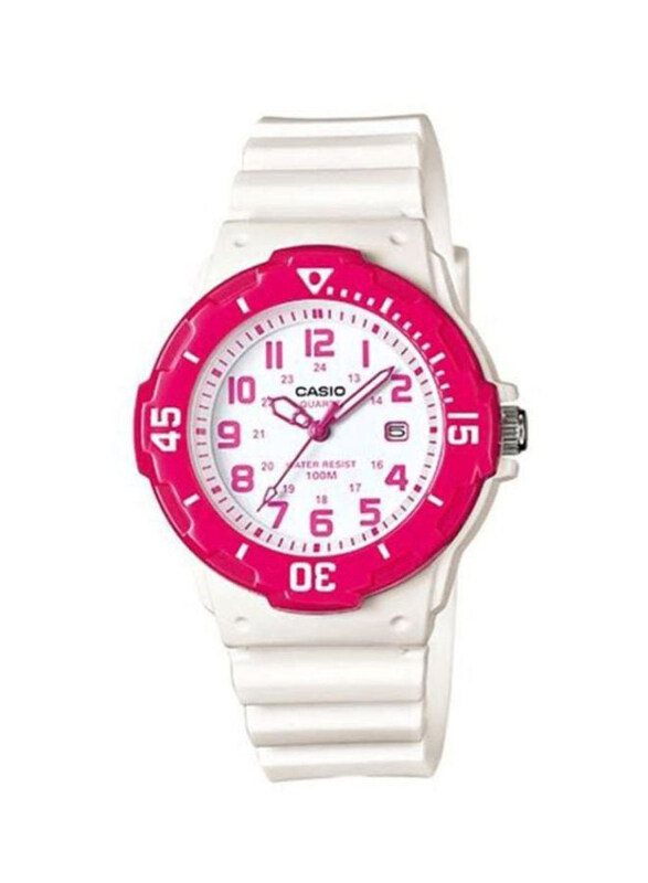 Casio Youth Analog Watch for Women with Resin Band, Water Resistant, LRW-200H-4B, White-Pink/White
Casio Youth Analog Watch for Women with Resin Band, Water Resistant, LRW-200H-4B, White-Pink/White