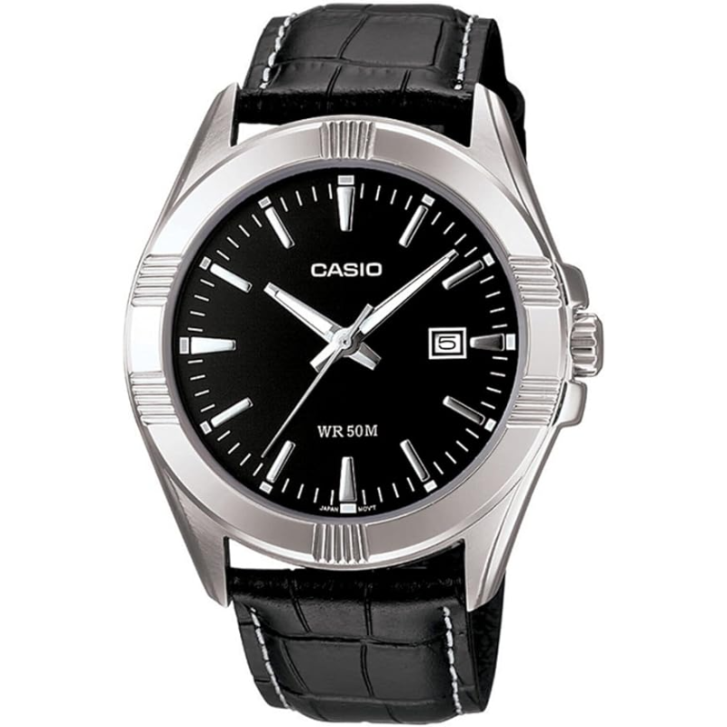 Casio Enticer Men Analog Watch for Men with Leather Band, Water Resistant, MTP-1308L-1AVDF, Black-Black
Casio Enticer Men Analog Watch for Men with Leather Band, Water Resistant, MTP-1308L-1AVDF, Black-Black