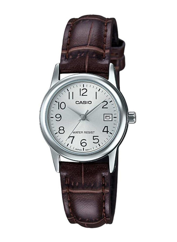 Casio Analog Watch for Women with Leather Band, Water Resistant, LTP-V002L-7B2UDF, Brown-White
Casio Analog Watch for Women with Leather Band, Water Resistant, LTP-V002L-7B2UDF, Brown-White