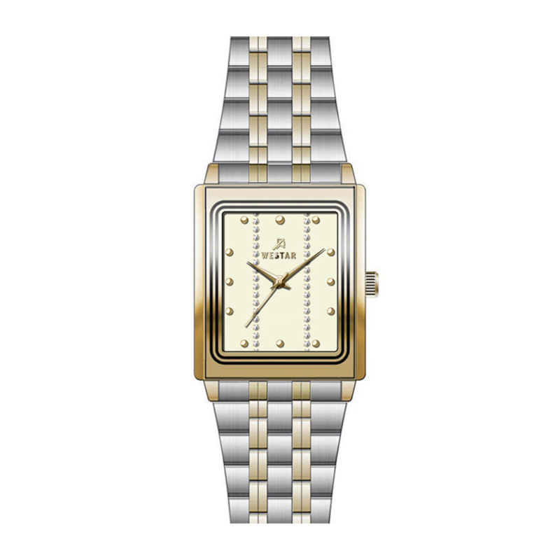 Westar Analog Watch for Women with Stainless Steel Band, Water Resistant, EX6586CBN102, Silver/gold-Gold
Westar Analog Watch for Women with Stainless Steel Band, Water Resistant, EX6586CBN102, Silver/gold-Gold