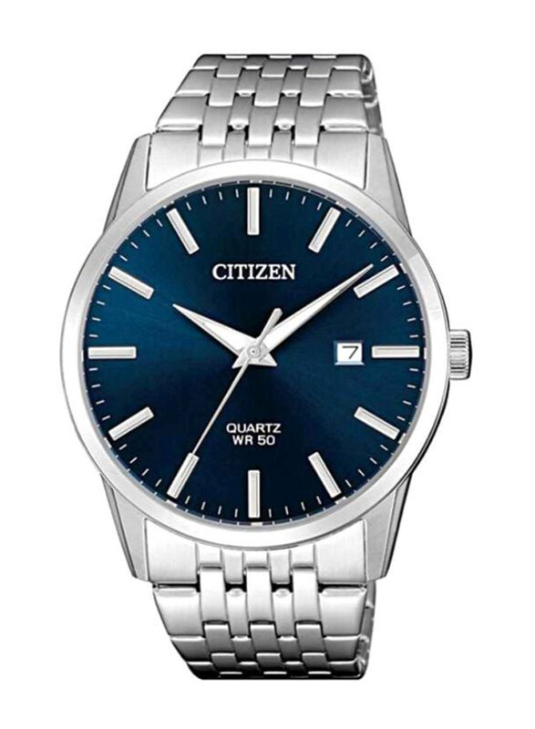 Citizen Dress Analog Watch for Men with Stainless Steel Band and Water Resistant, BI5000-87L, Silver-Blue
Citizen Dress Analog Watch for Men with Stainless Steel Band and Water Resistant, BI5000-87L, Silver-Blue