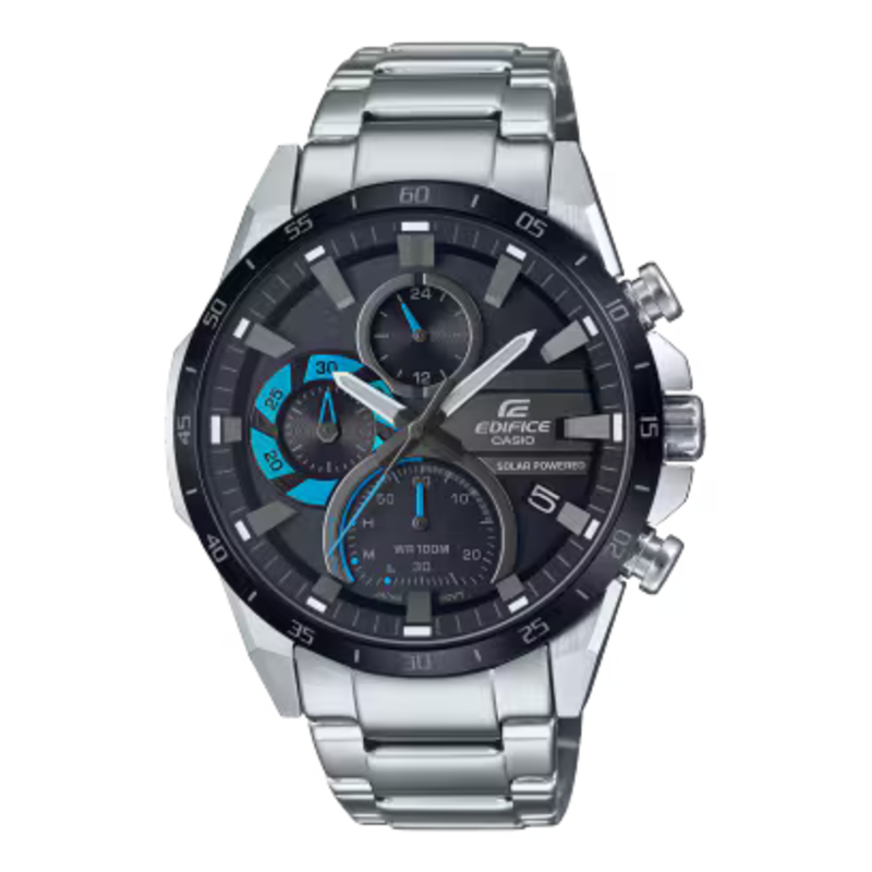 Casio Edifice Analog Watch for Men with Stainless Steel Band, Water Resistant and Chronograph, EQS-940DB-1BV, Silver-Black
Casio Edifice Analog Watch for Men with Stainless Steel Band, Water Resistant and Chronograph, EQS-940DB-1BV, Silver-Black