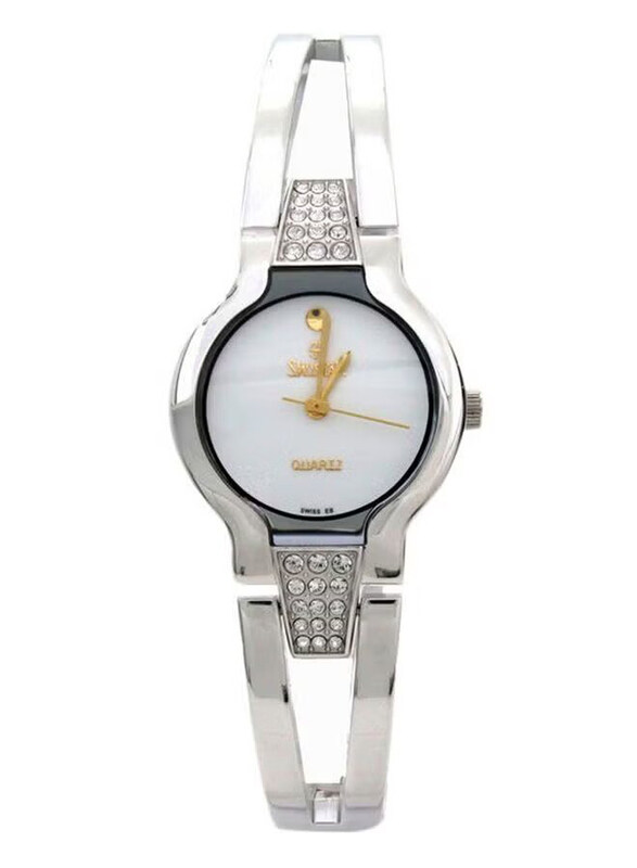 Swistar Quartz Analog Watch for Women with Stainless Steel Band, 4869-5L, Silver-White
Swistar Quartz Analog Watch for Women with Stainless Steel Band, 4869-5L, Silver-White