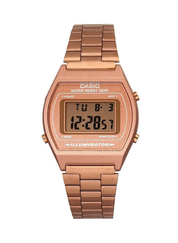 Casio Digital Watch for Women with Stainless Steel Band, Water Resistance, B640Wc-5Adf, Rose Gold
Casio Digital Watch for Women with Stainless Steel Band, Water Resistance, B640Wc-5Adf, Rose Gold