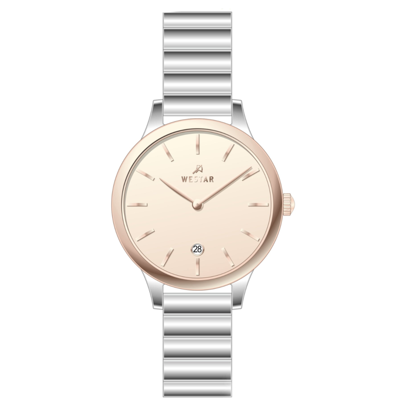 Westar Analog Watch for Women with Stainless Steel Band, Water Resistant, 00163SPN609, Silver-Rose Gold
Westar Analog Watch for Women with Stainless Steel Band, Water Resistant, 00163SPN609, Silver-Rose Gold