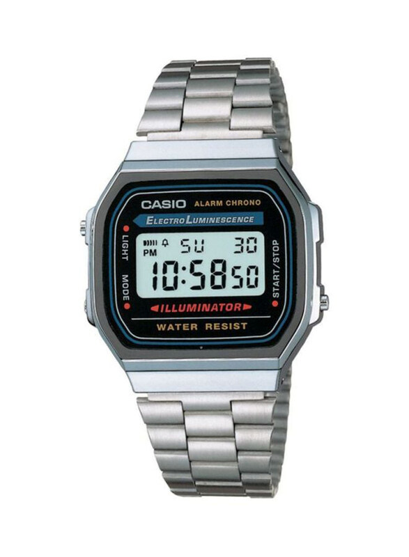 Casio Vintage Series Digital Watch for Men with Stainless Steel Band, Water Resistant, A168WA-1UWD, Grey/Black-Silver
Casio Vintage Series Digital Watch for Men with Stainless Steel Band, Water Resistant, A168WA-1UWD, Grey/Black-Silver