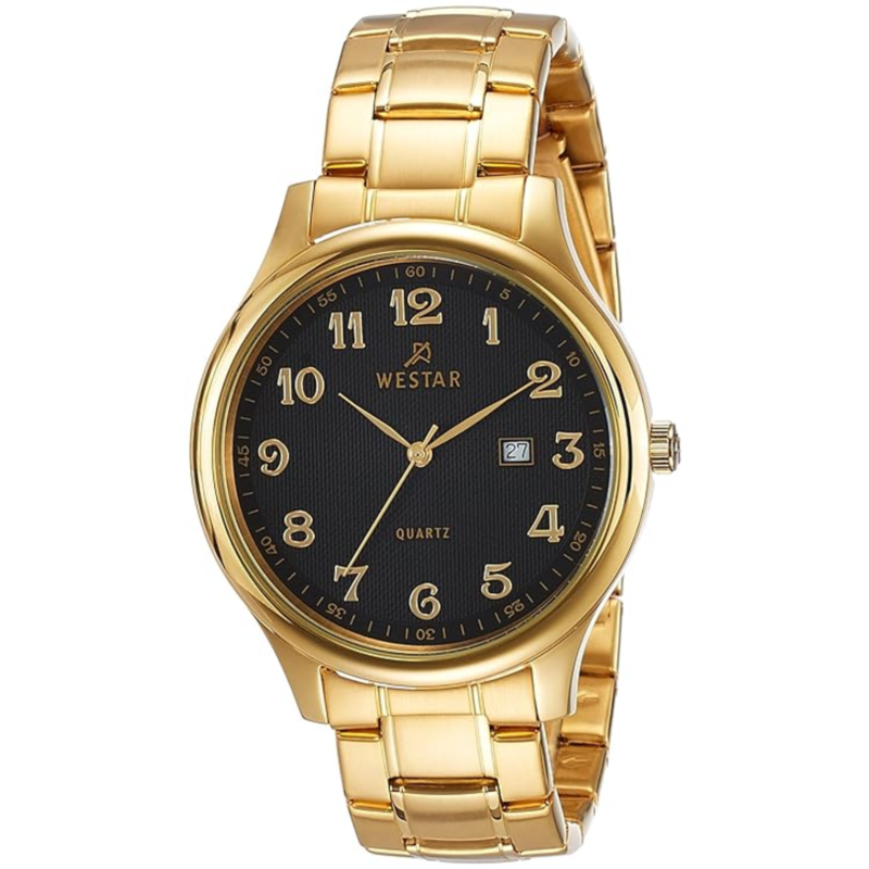 Westar Analog Watch for Men with Stainless Steel Band, Water Resistant, 50239GPN103, Gold-Black
Westar Analog Watch for Men with Stainless Steel Band, Water Resistant, 50239GPN103, Gold-Black