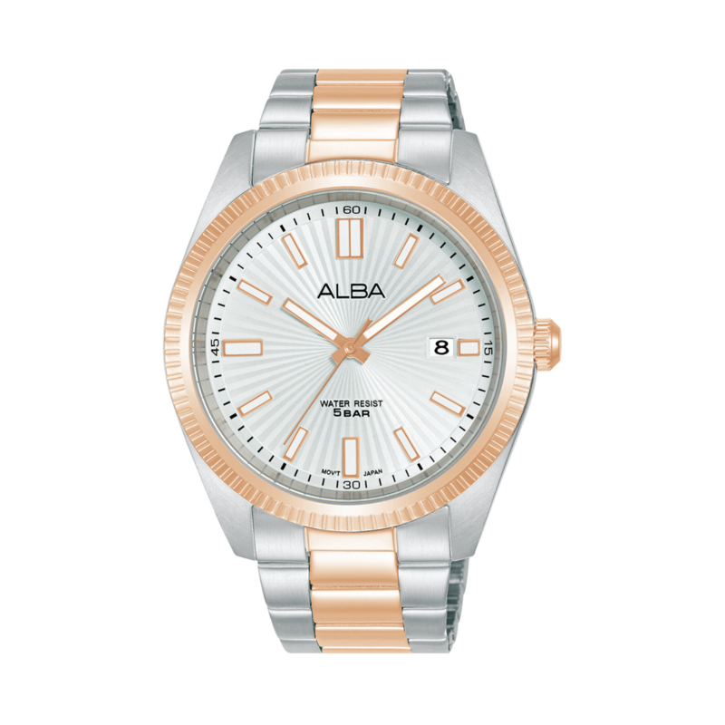 Alba Analog Watch for Men with Stainless Steel Band, Water Resistant, AS9S62X1, Silver/rose Gold-Silver
Alba Analog Watch for Men with Stainless Steel Band, Water Resistant, AS9S62X1, Silver/rose Gold-Silver