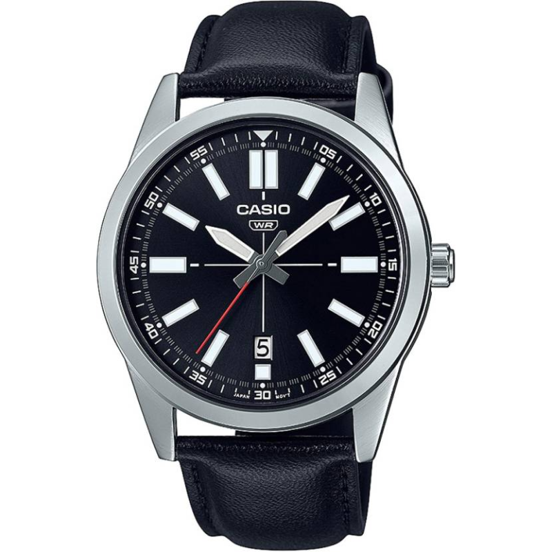 Casio Standard Analog Watch for Men with Leather Band, Water Resistant, MTP-VD02L-1EUDF, Black-Black
Casio Standard Analog Watch for Men with Leather Band, Water Resistant, MTP-VD02L-1EUDF, Black-Black