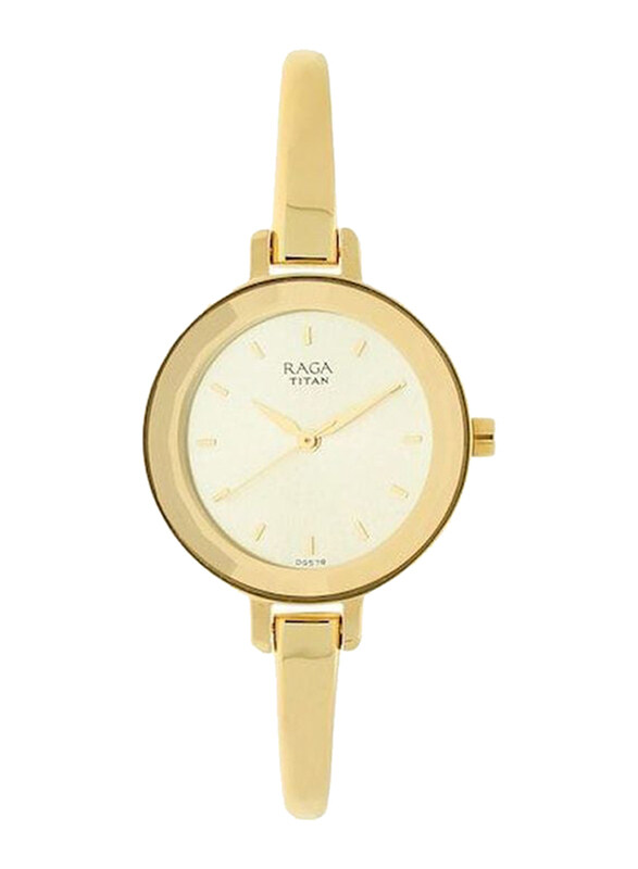 Titan Raga Viva Analog Watch for Women with Stainless Steel Band, Water Resistant, 2575YM01, Gold-White
Titan Raga Viva Analog Watch for Women with Stainless Steel Band, Water Resistant, 2575YM01, Gold-White