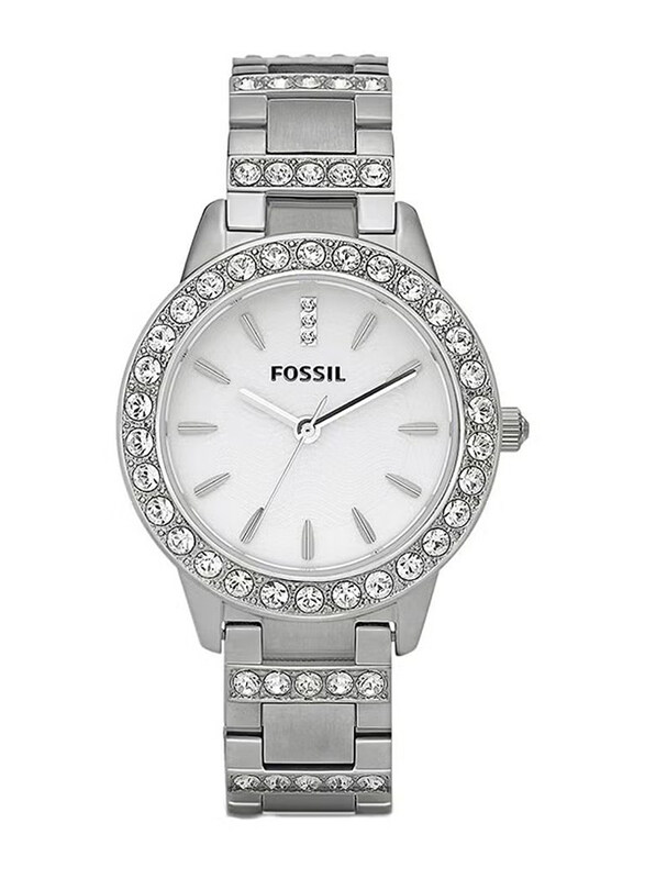 Fossil Analog Watch for Women with Stainless Steel Band, Water Resistant, ES2362 , Silver-White
Fossil Analog Watch for Women with Stainless Steel Band, Water Resistant, ES2362 , Silver-White