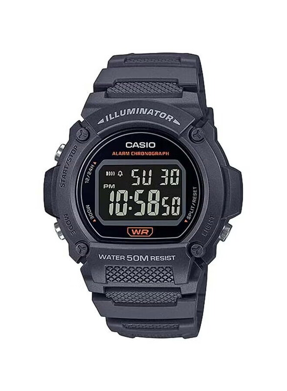 Casio Digital Watch for Men with Resin Band, Water Resistance, W-219H-8BVDF, Black
Casio Digital Watch for Men with Resin Band, Water Resistance, W-219H-8BVDF, Black