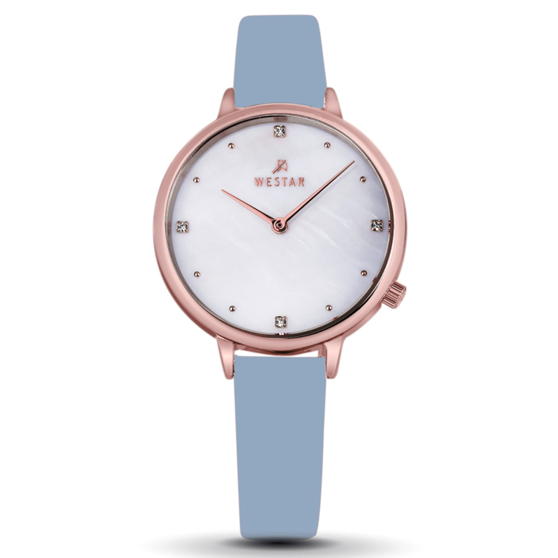 Westar Analog Watch for Women with Leather Band, Water Resistant, 00133PPN681, Blue-White
Westar Analog Watch for Women with Leather Band, Water Resistant, 00133PPN681, Blue-White