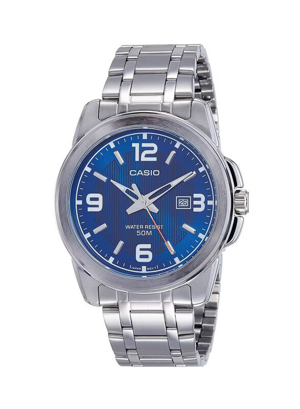 Casio Enticer Analog Watch for Men with Stainless Steel Band, Water Resistant, MTP-1314D-2AVDF, Silver-Blue
Casio Enticer Analog Watch for Men with Stainless Steel Band, Water Resistant, MTP-1314D-2AVDF, Silver-Blue