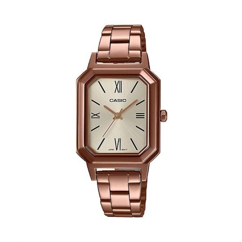 Casio Analog Watch for Women with Stainless Steel Band, Water Resistant, LTP-E168R-9BDF, Rose Gold-Gold
Casio Analog Watch for Women with Stainless Steel Band, Water Resistant, LTP-E168R-9BDF, Rose Gold-Gold