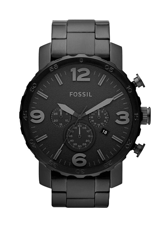 Fossil Analog Watch for Men with Stainless Steel Band, Water Resistant and Chronography, JR1401, Black
Fossil Analog Watch for Men with Stainless Steel Band, Water Resistant and Chronography, JR1401, Black
