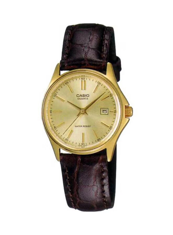 Casio Enticer Analog Quartz Watch for Women with Leather Band, Water Resistant, LTP1183Q-9A, Brown-Gold
Casio Enticer Analog Quartz Watch for Women with Leather Band, Water Resistant, LTP1183Q-9A, Brown-Gold