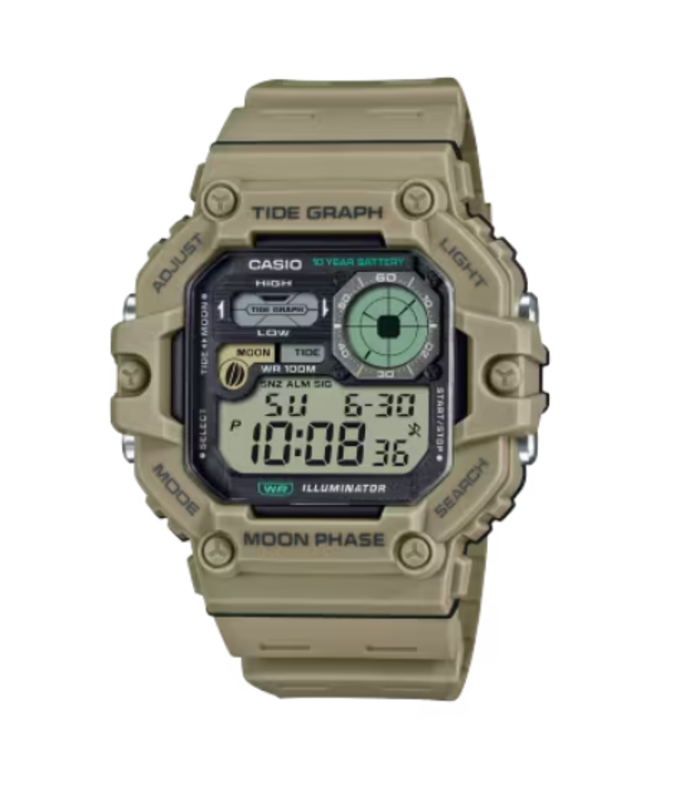 Casio Youth Digital Watch for Men with Resin Band, Water Resistant, WS-1700H-5AVDF, Light Green-Grey
Casio Youth Digital Watch for Men with Resin Band, Water Resistant, WS-1700H-5AVDF, Light Green-Grey
