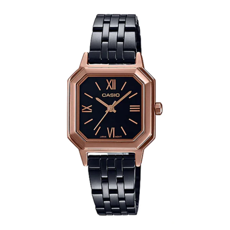 Casio Analog Watch for Women with Stainless Steel Band, Water Resistant, LTP-E169RB-1BDF, Black-Black
Casio Analog Watch for Women with Stainless Steel Band, Water Resistant, LTP-E169RB-1BDF, Black-Black