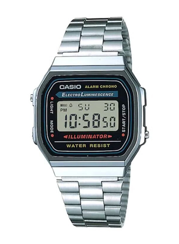 Casio Vintage Series Digital Unisex Watch with Stainless Steel Band, Water Resistant, A168WA-1, Silver-Grey
Casio Vintage Series Digital Unisex Watch with Stainless Steel Band, Water Resistant, A168WA-1, Silver-Grey