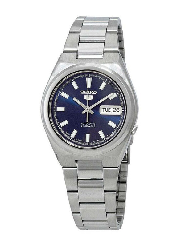 Seiko 5 Analog Watch for Men with Stainless Steel Band, Water Resistant, SNKC51J1, Silver-Blue
Seiko 5 Analog Watch for Men with Stainless Steel Band, Water Resistant, SNKC51J1, Silver-Blue