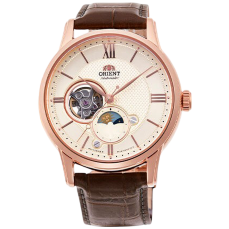 Orient Analog Watch for Men with Leather Band, Water Resistant, OW-RAAS0009, Brown-White
Orient Analog Watch for Men with Leather Band, Water Resistant, OW-RAAS0009, Brown-White