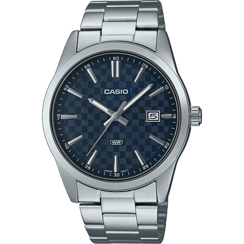 Casio Standard Analog Watch for Men with Stainless Steel Band, Water Resistant, MTP-VD03B-2AUDF, Silver-Blue
Casio Standard Analog Watch for Men with Stainless Steel Band, Water Resistant, MTP-VD03B-2AUDF, Silver-Blue