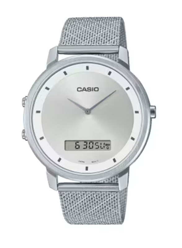 Casio Enticer Men Analog/Digital Watch for Men with Stainless Steel Band, Water Resistant, MTP-B200M-7EDF, Silver-White
Casio Enticer Men Analog/Digital Watch for Men with Stainless Steel Band, Water Resistant, MTP-B200M-7EDF, Silver-White