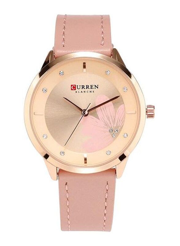 Curren Analog Watch for Women with Leather Band, Water Resistant, 9048, Pink-Rose Gold
Curren Analog Watch for Women with Leather Band, Water Resistant, 9048, Pink-Rose Gold