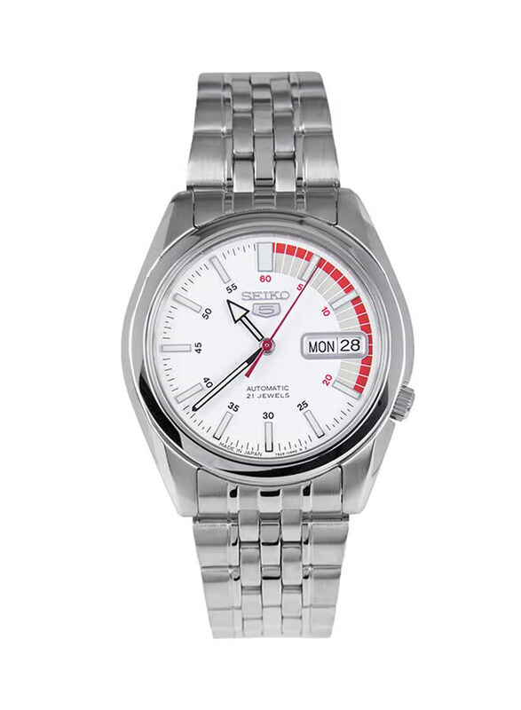 Seiko Analog Watch for Men with Stainless Steel Band, Water Resistant, SNK369J, Silver-White
Seiko Analog Watch for Men with Stainless Steel Band, Water Resistant, SNK369J, Silver-White