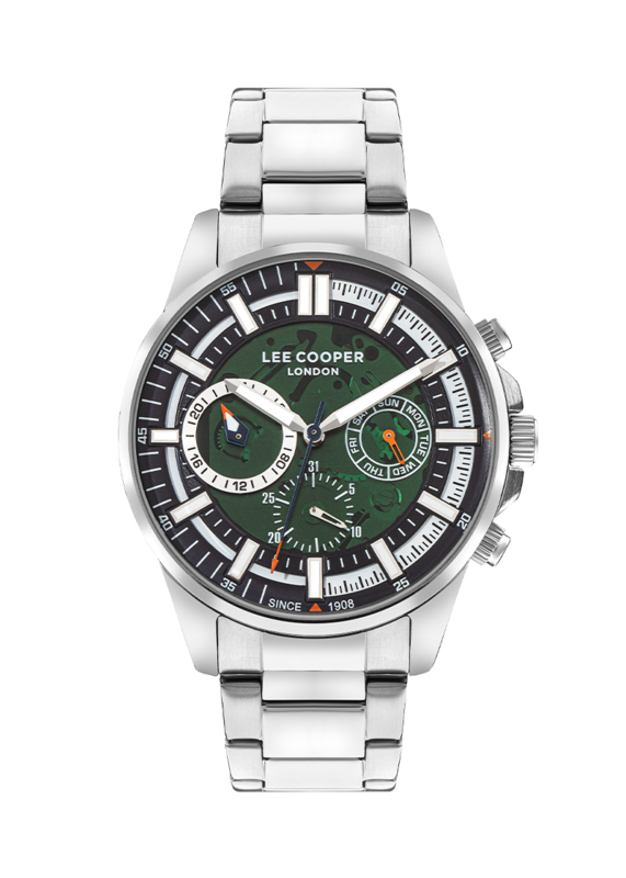 Lee Cooper Analog Watch for Men with Stainless Steel Band, Water Resistant, LC07817.390 , Silver-Blue
Lee Cooper Analog Watch for Men with Stainless Steel Band, Water Resistant, LC07817.390 , Silver-Blue