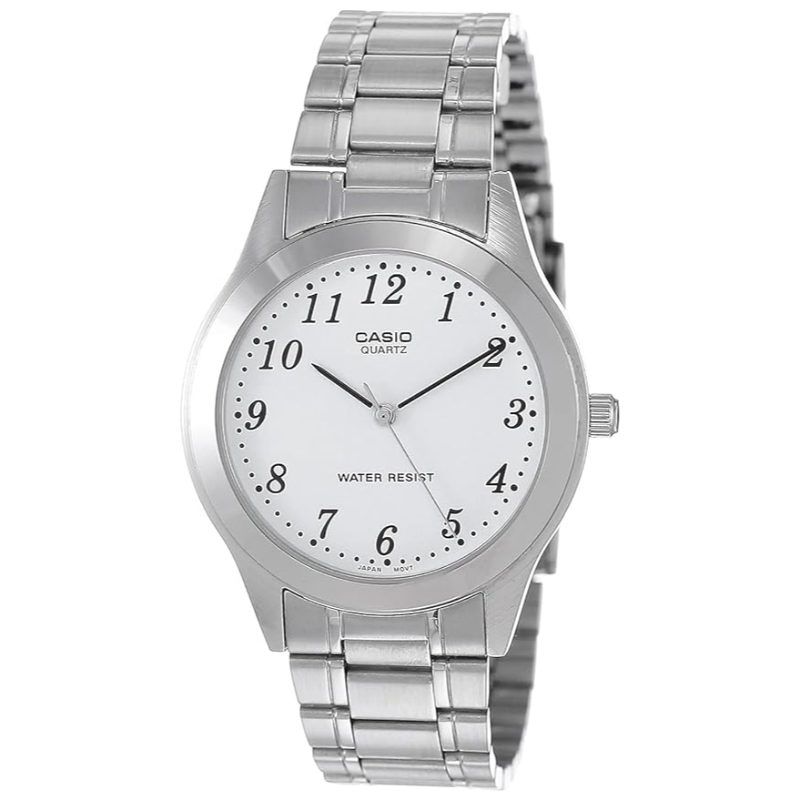 Casio Analog Watch for Men with Stainless Steel Band, Water Resistant, MTP-1128A-7BRDF, Silver-White
Casio Analog Watch for Men with Stainless Steel Band, Water Resistant, MTP-1128A-7BRDF, Silver-White