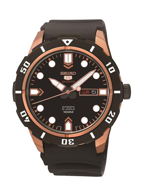 Seiko Analog Watch for Men with Rubber Band and Water Resistant, SRP680J, Black
Seiko Analog Watch for Men with Rubber Band and Water Resistant, SRP680J, Black