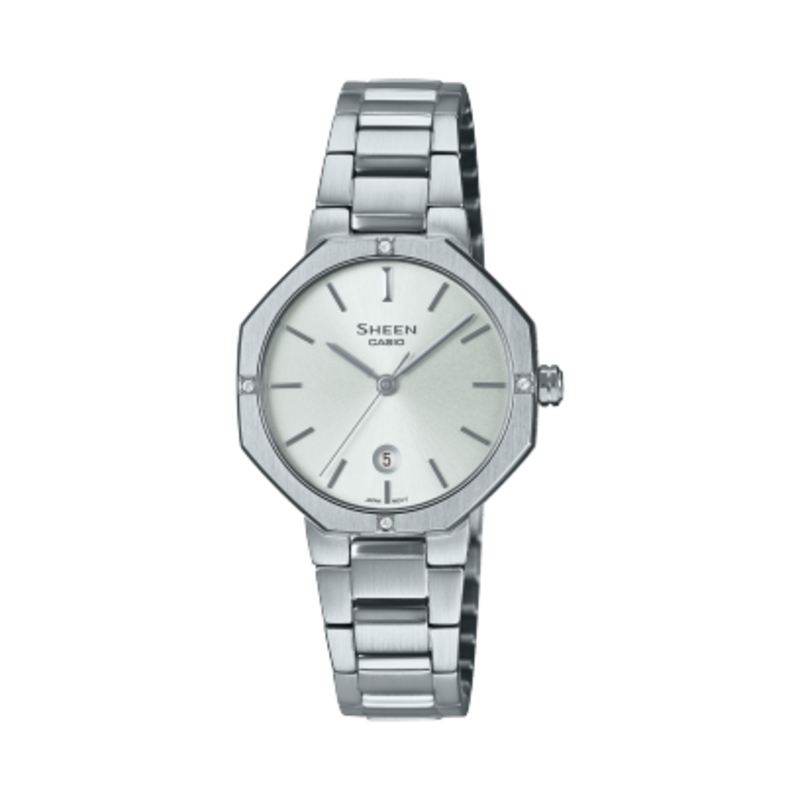 Casio Sheen Analog Watch for Women with Stainless Steel Band, Water Resistant, SHE-4543D-7A, Silver-Silver
Casio Sheen Analog Watch for Women with Stainless Steel Band, Water Resistant, SHE-4543D-7A, Silver-Silver