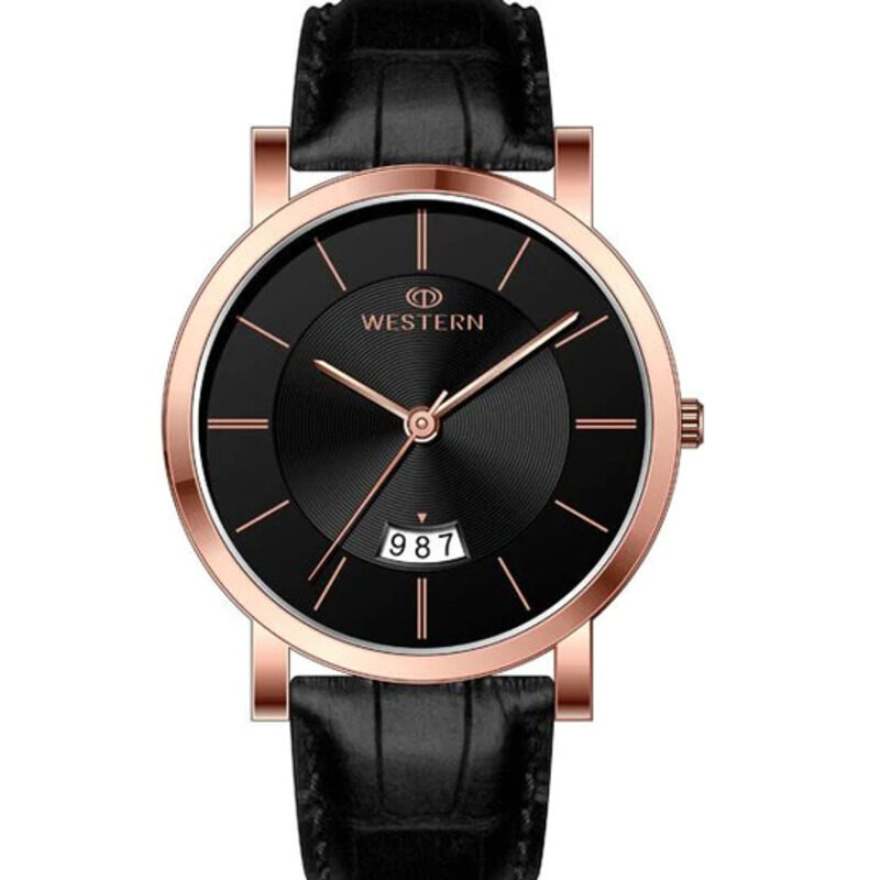 Western Amico Analog Watch for Men with Leather Band, Water Resistant, W7177GPP010C, Black-Black
Western Amico Analog Watch for Men with Leather Band, Water Resistant, W7177GPP010C, Black-Black