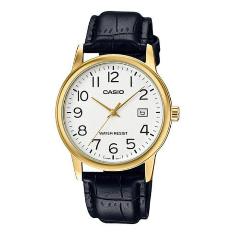 Casio Enticer Series Analog Watch for Men with Leather Band, Water Resistant, MTP-V002GL-7B2UDF, Black-White
Casio Enticer Series Analog Watch for Men with Leather Band, Water Resistant, MTP-V002GL-7B2UDF, Black-White