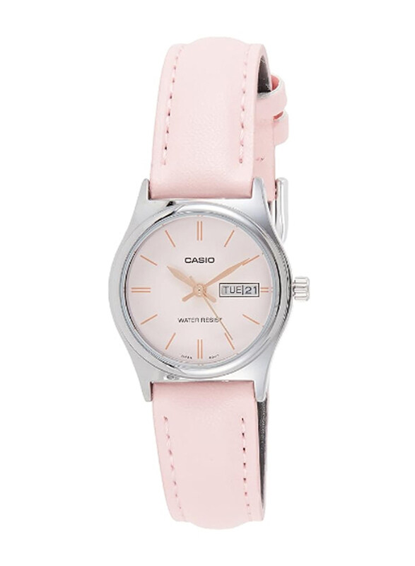 Casio Analog Watch for Women with Leather Band, Water Resistant, LTP-V006L-4BUDF, Pink-Pink
Casio Analog Watch for Women with Leather Band, Water Resistant, LTP-V006L-4BUDF, Pink-Pink