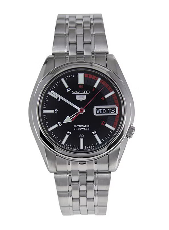 Seiko Analog Watch for Men with Stainless Steel Band, Water Resistant, SNK375J, Silver-Black
Seiko Analog Watch for Men with Stainless Steel Band, Water Resistant, SNK375J, Silver-Black