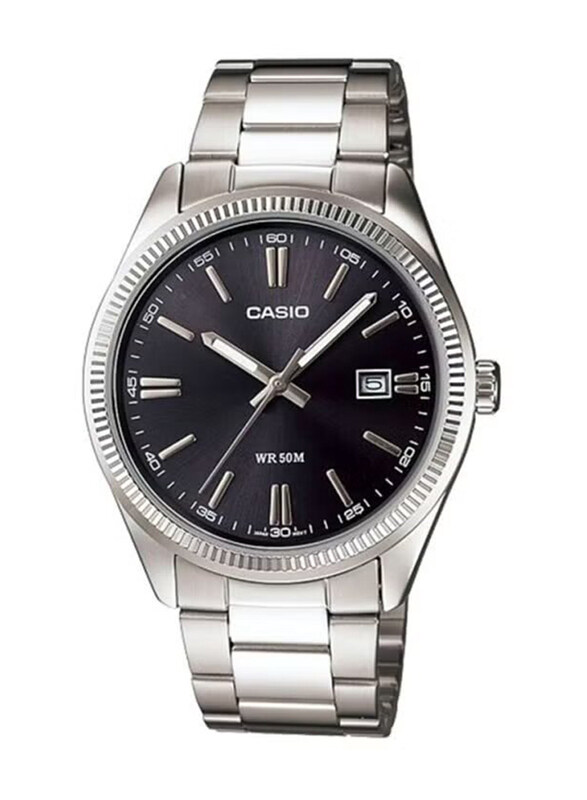 Casio Enticer Analog Quartz Watch for Men with Stainless Steel Band, Water Resistant, Mtp-1302D-1A1VDF, Silver/Black
Casio Enticer Analog Quartz Watch for Men with Stainless Steel Band, Water Resistant, Mtp-1302D-1A1VDF, Silver/Black