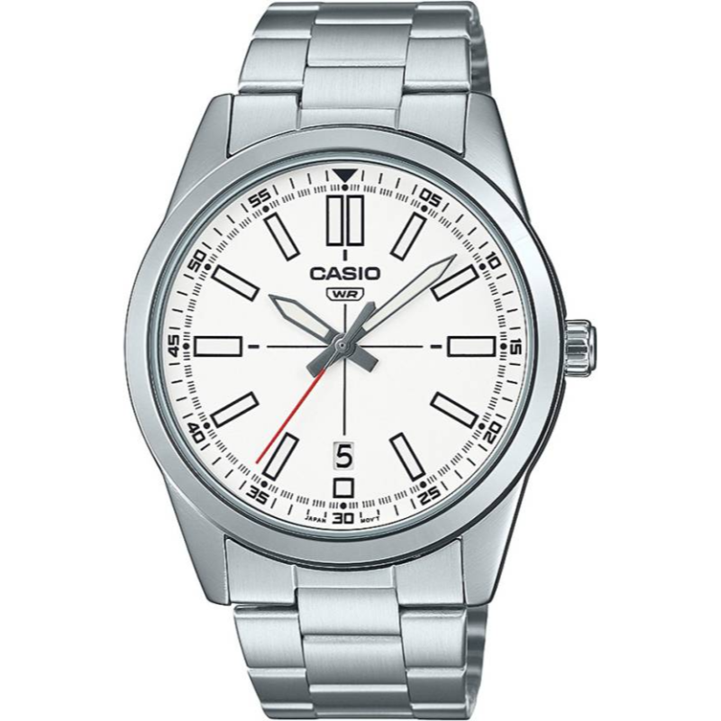 Casio Standard Analog Watch for Men with Stainless Steel Band, Water Resistant, MTP-VD02D-7EUDF, Silver-White
Casio Standard Analog Watch for Men with Stainless Steel Band, Water Resistant, MTP-VD02D-7EUDF, Silver-White