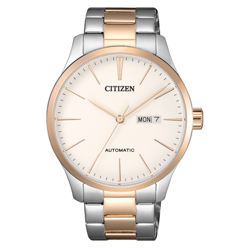 Citizen Analog Watch for Men with Stainless Steel Band, Water Resistant, NH8356-87A, Silver/gold-White
Citizen Analog Watch for Men with Stainless Steel Band, Water Resistant, NH8356-87A, Silver/gold-White