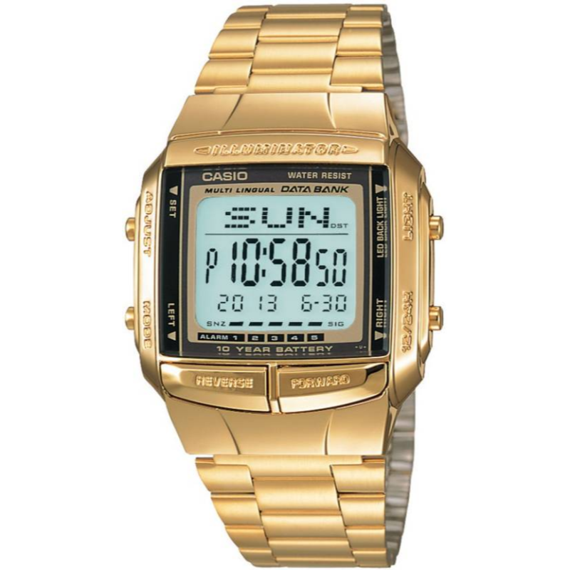 Casio Vintage Series Digital Watch for Men with Stainless Steel Band, Water Resistant, DB-360G-9ADF, Gold-Grey
Casio Vintage Series Digital Watch for Men with Stainless Steel Band, Water Resistant, DB-360G-9ADF, Gold-Grey