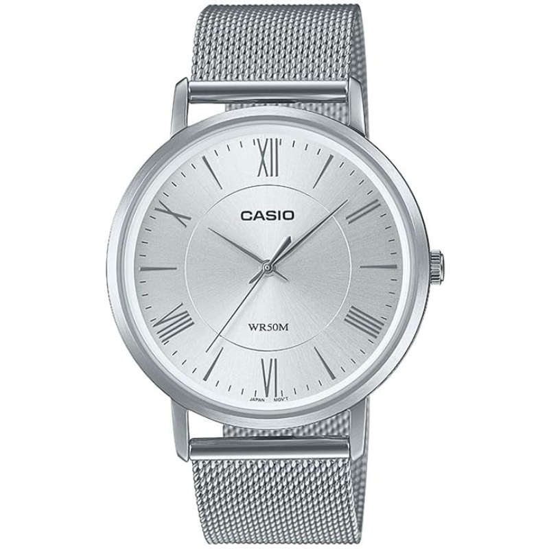 Casio Analog Watch for Women with Stainless Steel Band, Water Resistant, LTP-B110M-7AVDF, Silver-Silver
Casio Analog Watch for Women with Stainless Steel Band, Water Resistant, LTP-B110M-7AVDF, Silver-Silver