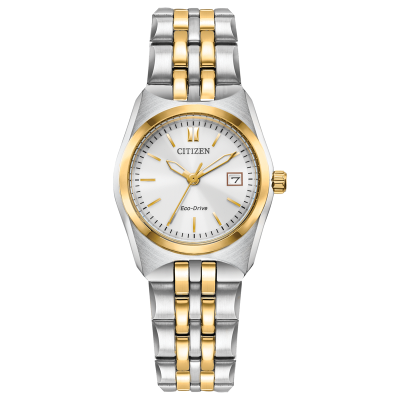 Citizen Analog Watch for Women with Stainless Steel Band, Water Resistant, EW22GG-50A, Silver/gold-White
Citizen Analog Watch for Women with Stainless Steel Band, Water Resistant, EW22GG-50A, Silver/gold-White