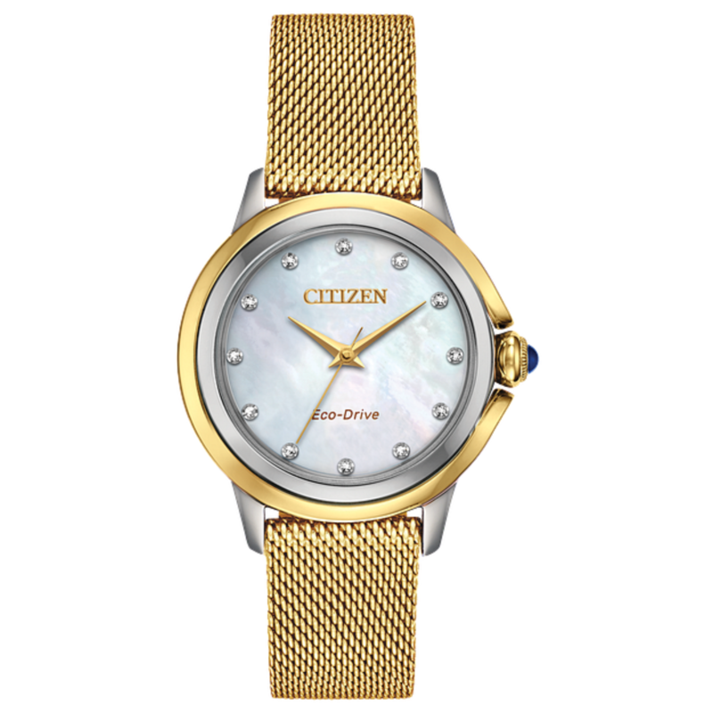 Citizen Analog Watch for Women with Stainless Steel Band, Water Resistant, EM07G4-54D, Gold-Silver
Citizen Analog Watch for Women with Stainless Steel Band, Water Resistant, EM07G4-54D, Gold-Silver