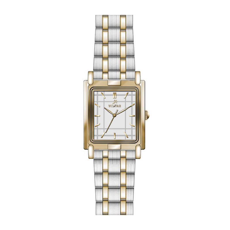 Westar Analog Watch for Women with Stainless Steel Band, Water Resistant, EX6591CBN107, Silver/gold-White
Westar Analog Watch for Women with Stainless Steel Band, Water Resistant, EX6591CBN107, Silver/gold-White