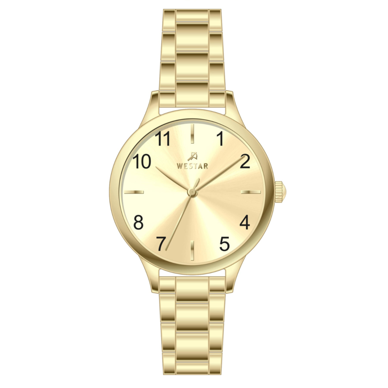 Westar Analog Watch for Women with Stainless Steel Band, Water Resistant, 00162GPN102, Gold-Gold
Westar Analog Watch for Women with Stainless Steel Band, Water Resistant, 00162GPN102, Gold-Gold