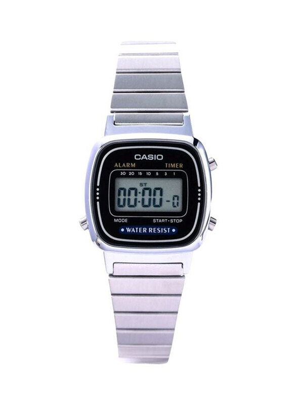 Casio Classic Digital Watch for Women with Stainless Steel Band, Water Resistant, LA670WA-1SDF, Grey/Black-Silver
Casio Classic Digital Watch for Women with Stainless Steel Band, Water Resistant, LA670WA-1SDF, Grey/Black-Silver
