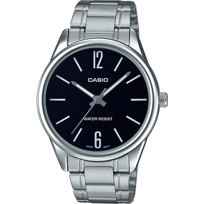 Casio Enticer Series Analog Watch for Men with Stainless Steel Band, Water Resistant, MTP-V005D-1BUDF, Silver-Black
Casio Enticer Series Analog Watch for Men with Stainless Steel Band, Water Resistant, MTP-V005D-1BUDF, Silver-Black