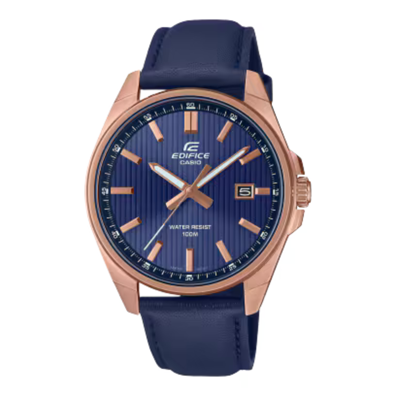 Casio Edifice Analog Watch for Men with Leather Band, Water Resistant, EFV-150CL-2AV, Blue-Blue
Casio Edifice Analog Watch for Men with Leather Band, Water Resistant, EFV-150CL-2AV, Blue-Blue
